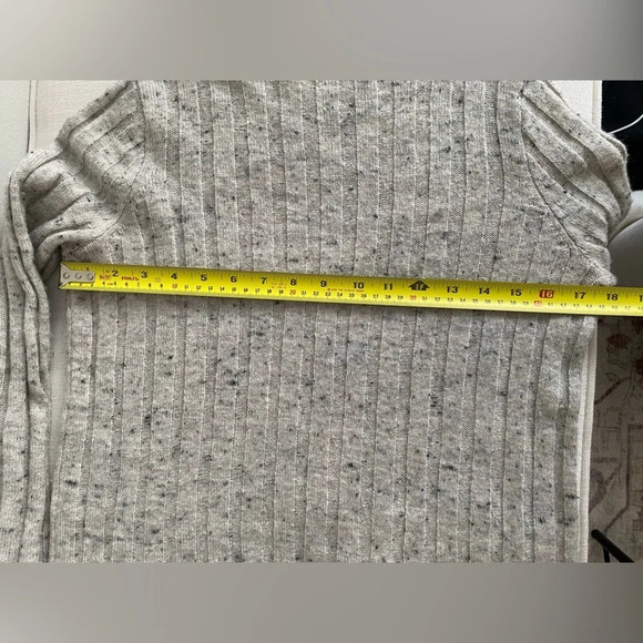 MADEWELL Mockneck  Wool Blend Mockneck Speckled Ribbed Sweater Size XS - Picture 8 of 12